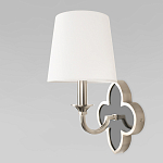 Бра с белым текстильным абажуром и фигурным основанием с зеркальной вставкой Vitorino варинант исполнения - 20 | Loft Concept в Москве