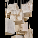 Люстра подвесная с квадратными плафонами из натурального камня Glowing Spheres варинант исполнения - 4 | Loft Concept в Москве