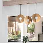 Подвесной светильник в форме золотых дисков Minimalist Lighting Fixture варинант исполнения - 4 | Loft Concept в Москве