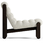 Кресло с деревянным каркасом и обивкой из белой ткани букле Medieval Furniture варинант исполнения - 4 | Loft Concept в Москве