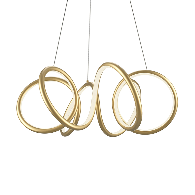 Люстра подвесная Curve 3000-4000К Черный Латунь в Москве | Loft Concept 