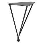 Стол журнальный c коричневой круглой столешницей на четырех металлических ножках Charm Coffee Table варинант исполнения - 3 | Loft Concept в Москве