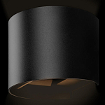 Уличный настенный светильник цилиндрической формы черного цвета из металла Urban Minimalist варинант исполнения - 3 | Loft Concept в Москве