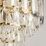 Люстра многоярусная с овальными прозрачными подвесками 36 см Harmonica варинант исполнения - 4 | Loft Concept в Москве