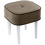 Квадратный мягкий пуф на белых ножках Winton Pouf Square варинант исполнения - 3 | Loft Concept в Москве