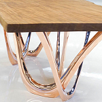 Обеденный стол прямоугольный с фигурными ножками G-table варинант исполнения - 3 | Loft Concept в Москве