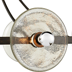 Люстра круглая с литыми стеклянными дисками Olympe Glass Chandelier варинант исполнения - 2 | Loft Concept в Москве