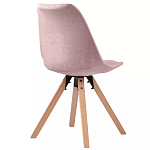 Стул мягкий с высокой спинкой на деревянных ножках Chair Dusty Pink варинант исполнения - 3 | Loft Concept в Москве
