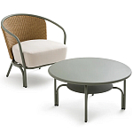 Садовое кресло с каркасом из стали Kenneth Chair варинант исполнения - 8 | Loft Concept в Москве