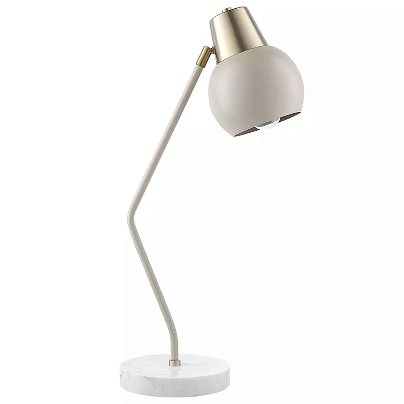 Настольная лампа с регулируемым плафоном Adjustable Lamp Бежевый Сливовый в Москве | Loft Concept 