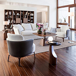 Приставной столик из массива дерева Walnut варинант исполнения - 9 | Loft Concept в Москве