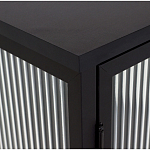 Сервант двухдверный с рифленым стеклом The Keeper варинант исполнения - 3 | Loft Concept в Москве