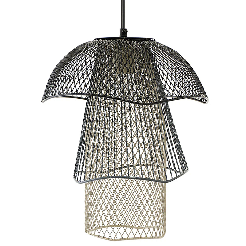   Black Grey Mesh Tube Lampshade Hanging Lamp      | Loft Concept 
