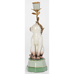 Подсвечник в виде кошки из фарфора с бронзовыми элементами Paradise Cat варинант исполнения - 3 | Loft Concept в Москве