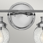 Бра для ванных комнат с прозрачным шарообразным плафоном из стекла с пузырьками на круглом основании Hinkley варинант исполнения - 17 | Loft Concept в Москве