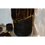 Напольная лампа черная с текстильными элементами "ЯРВИ" варинант исполнения - 7 | Loft Concept в Москве