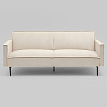 Диван современный вельветовый прямой Worcester Молочный варинант исполнения - 2 | Loft Concept в Москве