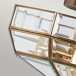 Потолочный светильник шестигранной формы с прозрачными стеклянным плафоном Elstead Lighting варинант исполнения - 4 | Loft Concept в Москве