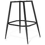 Барный стул со спинкой и подлокотниками на 4-х металлических ножках Douglas Rhombus Синий Велюр варинант исполнения - 5 | Loft Concept в Москве