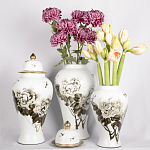 Декоративная ваза с крышкой Flowers in Pots варинант исполнения - 4 | Loft Concept в Москве
