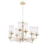 Люстра с 9-ю цилиндрическими стеклянными плафонами Jeanette варинант исполнения - 1 | Loft Concept в Москве