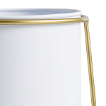 Кашпо из металла и латуни Elegance Elevated Planters белое варинант исполнения - 3 | Loft Concept в Москве