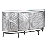 Комод фактурный серебристый с дверцами Silver Chest of Drawers варинант исполнения - 1 | Loft Concept в Москве