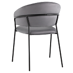 Стул в велюре серого цвета Horizon варинант исполнения - 5 | Loft Concept в Москве