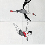 Плитка с узором Аист варинант исполнения - 2 | Loft Concept в Москве