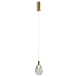 Подвесной светильник со стеклянным плафоном в форме капли NAOMI drop transparent glass варинант исполнения - 2 | Loft Concept в Москве