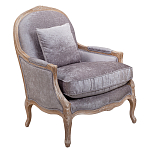 Кресло Ava Classical Armchair brown and grey velour варинант исполнения - 1 | Loft Concept в Москве