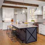 Подвесной светильник с прозрачным коническим стеклянным плафоном в современном стиле Feiss варинант исполнения - 3 | Loft Concept в Москве