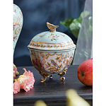 Шкатулка голубого цвета с цветочными орнаментами Blue Garden варинант исполнения - 3 | Loft Concept в Москве