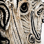 Арт-Объект из нитей Черно-Белый портрет Joana Schneider  варинант исполнения - 1 | Loft Concept в Москве