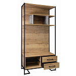 Стеллаж под TV в стиле лофт с открытыми полками и 2-мя ящиками Urban Style Space варинант исполнения - 2 | Loft Concept в Москве