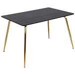 Обеденный стол на металлических ножках Casey Brass Dining Table варинант исполнения - 1 | Loft Concept в Москве