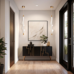 Люстра с белым скрученным плафоном Golden Swirl варинант исполнения - 10 | Loft Concept в Москве