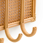 Настенная вешалка из ротанга Wila Wall Hanger M варинант исполнения - 3 | Loft Concept в Москве