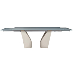Стол обеденный раскладной со стеклянной столешницей Futuristic Table варинант исполнения - 2 | Loft Concept в Москве