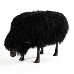 Банкетка Овечка черная Sheep Bench Black head down варинант исполнения - 2 | Loft Concept в Москве