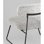 Кресло лаунж Kate букле серый варинант исполнения - 3 | Loft Concept в Москве