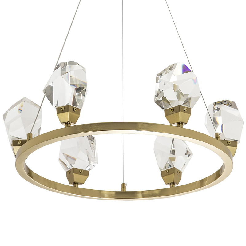       Esme Crystal Brass Ring Chandelier     | Loft Concept 
