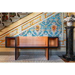 Дизайнерская скамейка Poltronova Canton  Beech and Black Bench варинант исполнения - 5 | Loft Concept в Москве