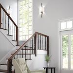 Бра с цилиндрическим тканевым абажуром белого цвета Feiss варинант исполнения - 2 | Loft Concept в Москве