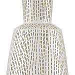 Настольная лампа с корпусом в форме вазы и белым абажуром Lots of Strokes варинант исполнения - 1 | Loft Concept в Москве