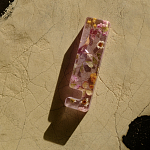 Подставка для телефона из эпоксидной смолы с цветами розовая Epoxy Flowers Phone Stand Pink варинант исполнения - 8 | Loft Concept в Москве