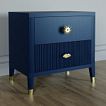 Тумба прикроватная с двумя ящиками Elsa Dreams Blue варинант исполнения - 1 | Loft Concept в Москве