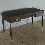 Письменный стол Elsa Dreams Walnut Шпон дерево с двумя ящиками варинант исполнения - 2 | Loft Concept в Москве