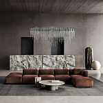 Люстра подвесная с металлическими дугами и длинными цепочками 115 см Atlantis Chain варинант исполнения - 17 | Loft Concept в Москве