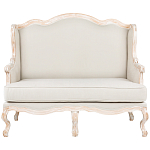 Диван двухместный из массива бука бежевый Solid Luxury варинант исполнения - 1 | Loft Concept в Москве